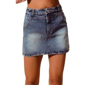 Le Lis Denim Skirt XS
